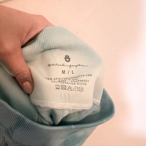 3 FOR $50! 🎁 SPIRITUAL GANGSTER Amor High Waisted Short island Tie Die S… - Picture 5 of 6